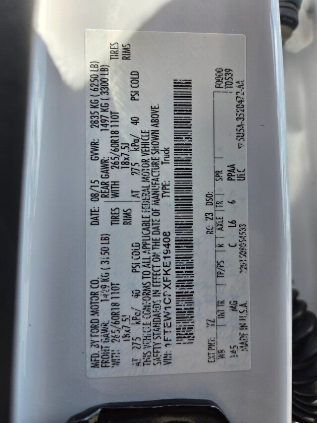 2015 Ford F-150 XLT