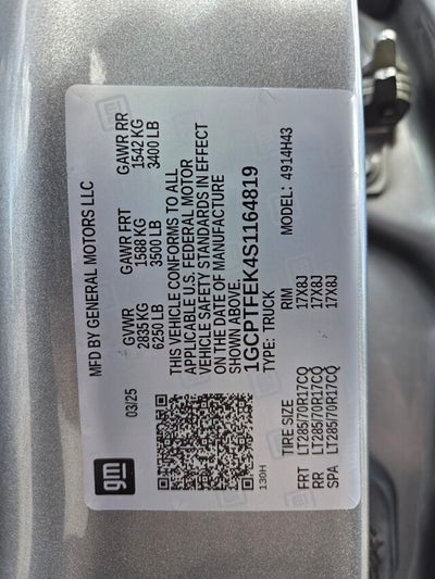 2025 Chevrolet COLORADO ZR2