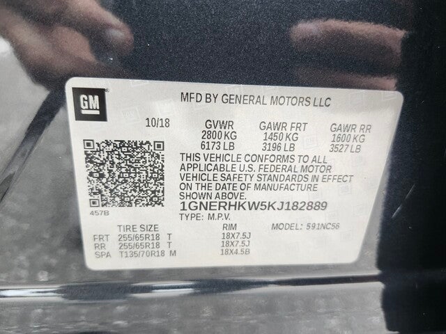 2019 Chevrolet TRAVERSE 3LT