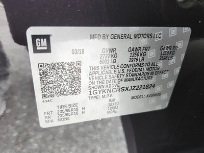 2018 Cadillac XT5 LUXURY