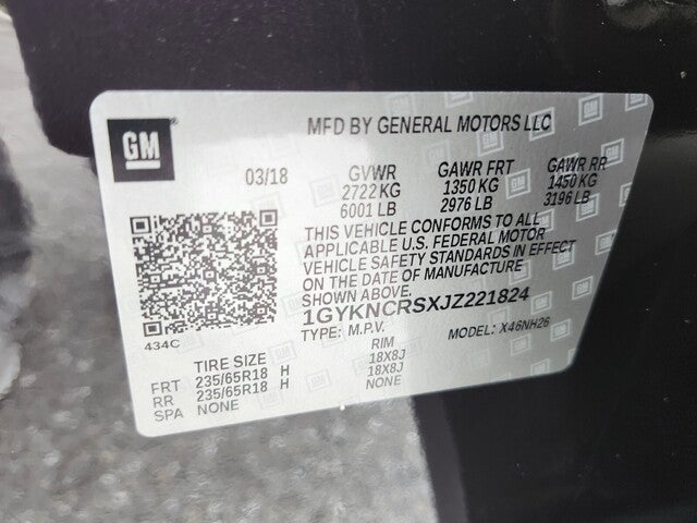 2018 Cadillac XT5 LUXURY