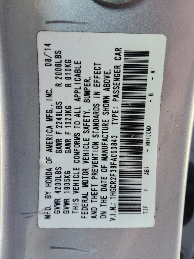 2015 Honda Accord Sedan LX