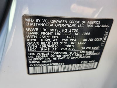 2021 Volkswagen Atlas SEL