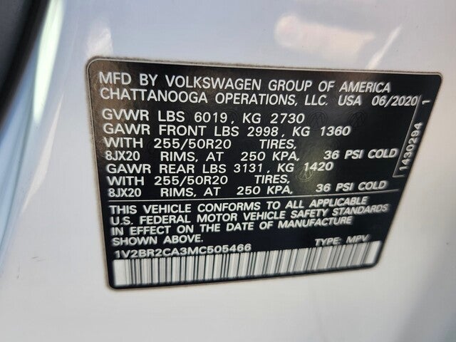 2021 Volkswagen Atlas SEL