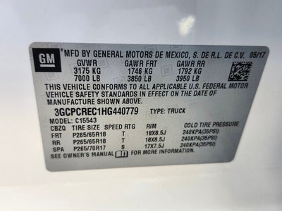 2017 Chevrolet SILVERADO 1500 LT