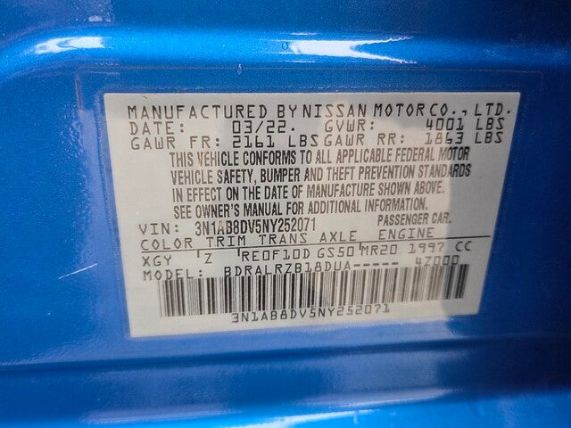 2022 Nissan SENTRA SR