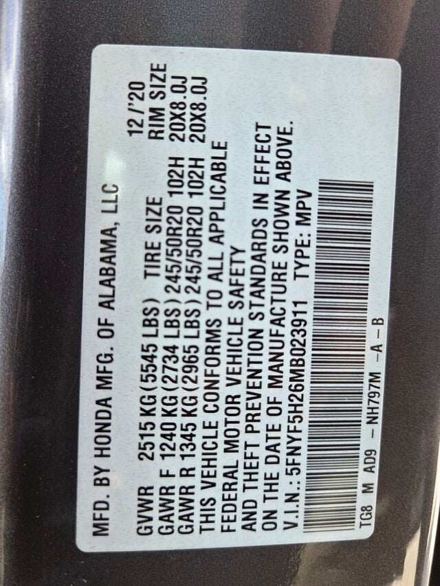 2021 Honda Pilot SPECIAL EDITION