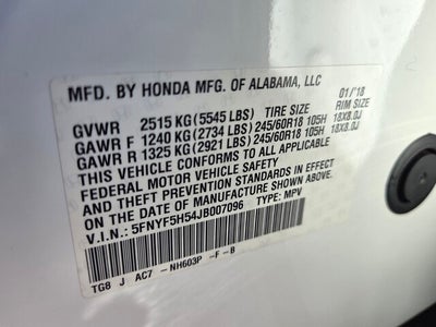 2018 Honda Pilot EX-L