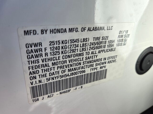 2018 Honda Pilot EX-L