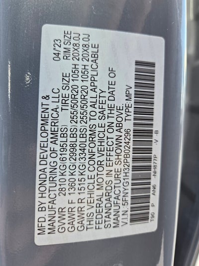 2023 Honda Pilot SPORT