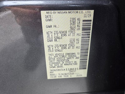 2020 Nissan MURANO SV