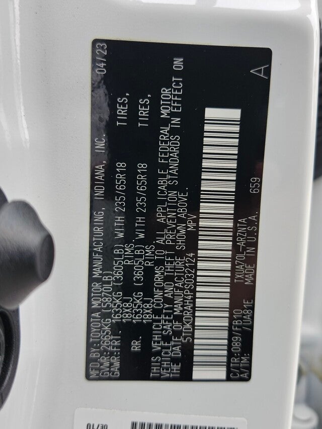 2023 Toyota HIGHLANDER L