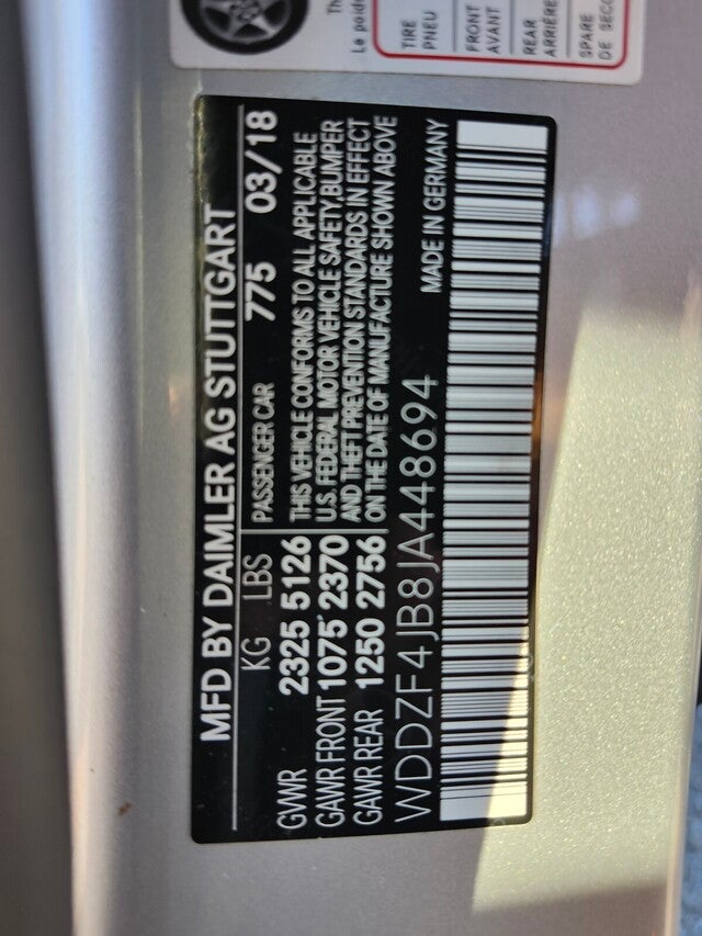 2018 Mercedes-Benz E-CLASS E 300