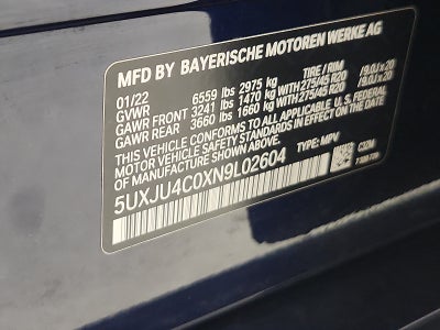 2022 BMW X5 M50i