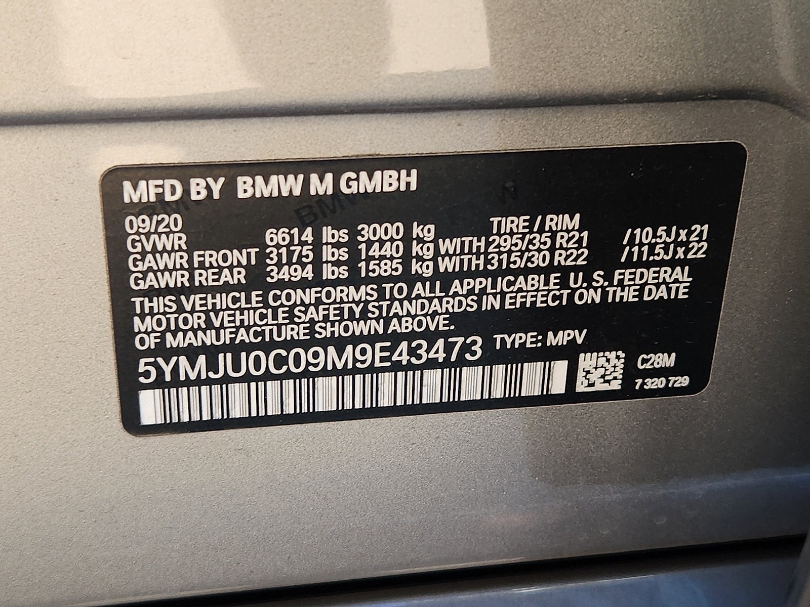 2021 BMW X5 M Sports Activity Vehicle