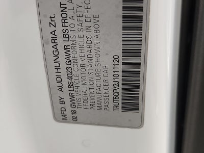 2018 Audi TT 2.0T