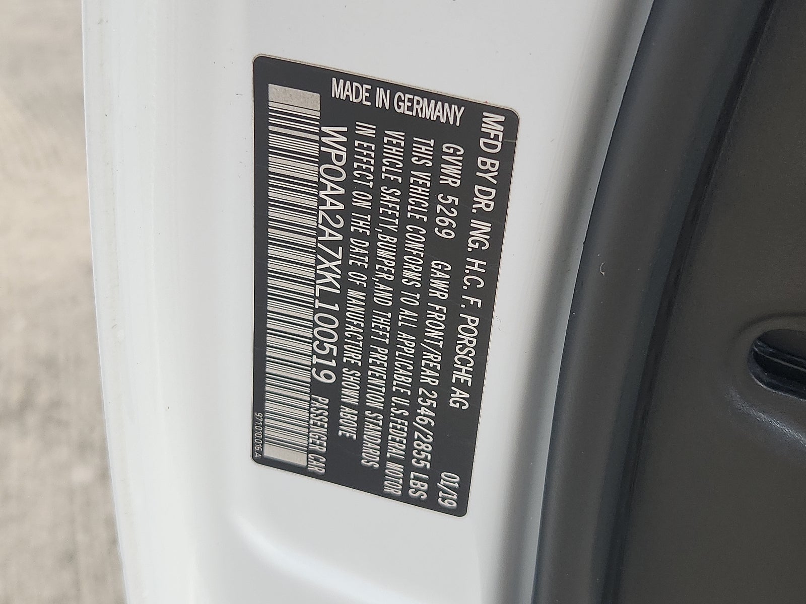 2019 Porsche Panamera 4