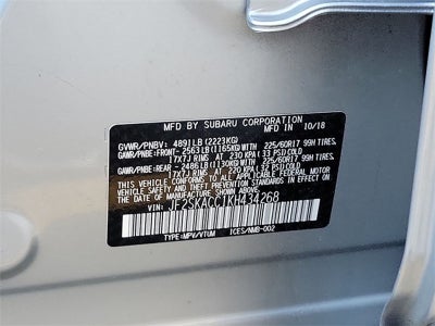 2019 Subaru Forester 2.5i