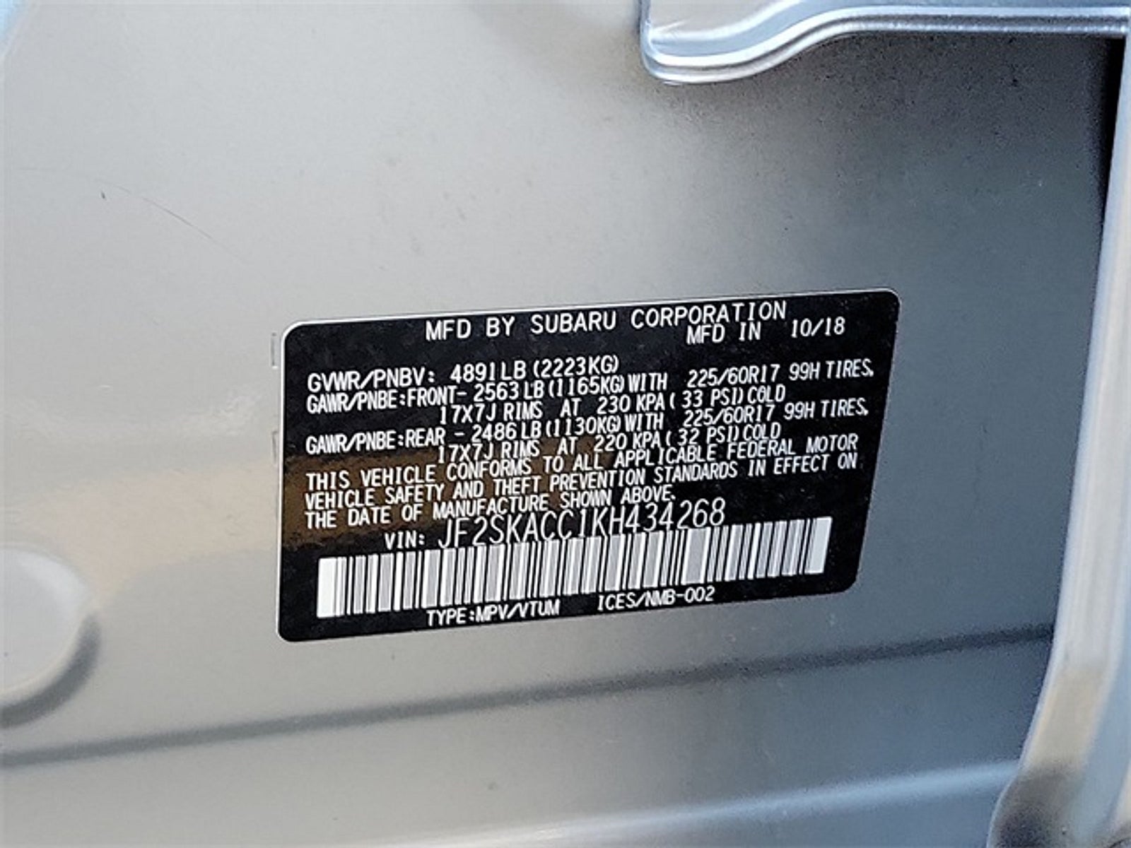 2019 Subaru Forester 2.5i