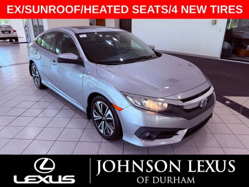 2016 Honda Civic EX-T SUNROOF/1-OWNER/CLEAN CARFAX/4 NEW TIRES