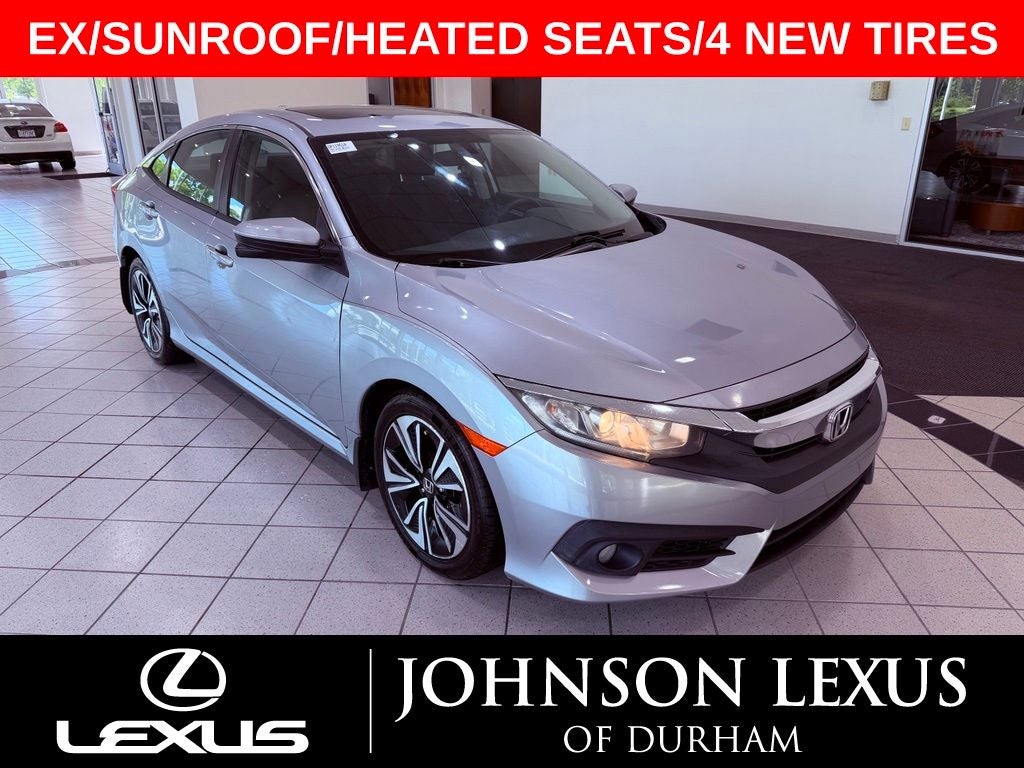 2016 Honda Civic EX-T SUNROOF/1-OWNER/CLEAN CARFAX/4 NEW TIRES
