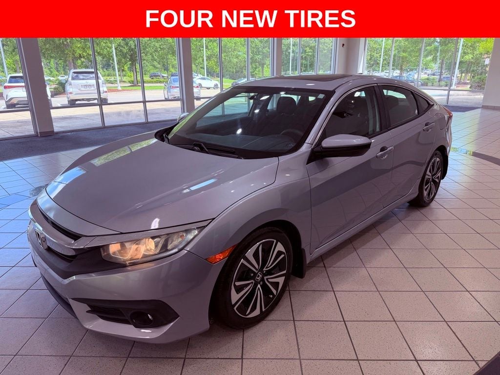 2016 Honda Civic EX-T SUNROOF/1-OWNER/CLEAN CARFAX/4 NEW TIRES