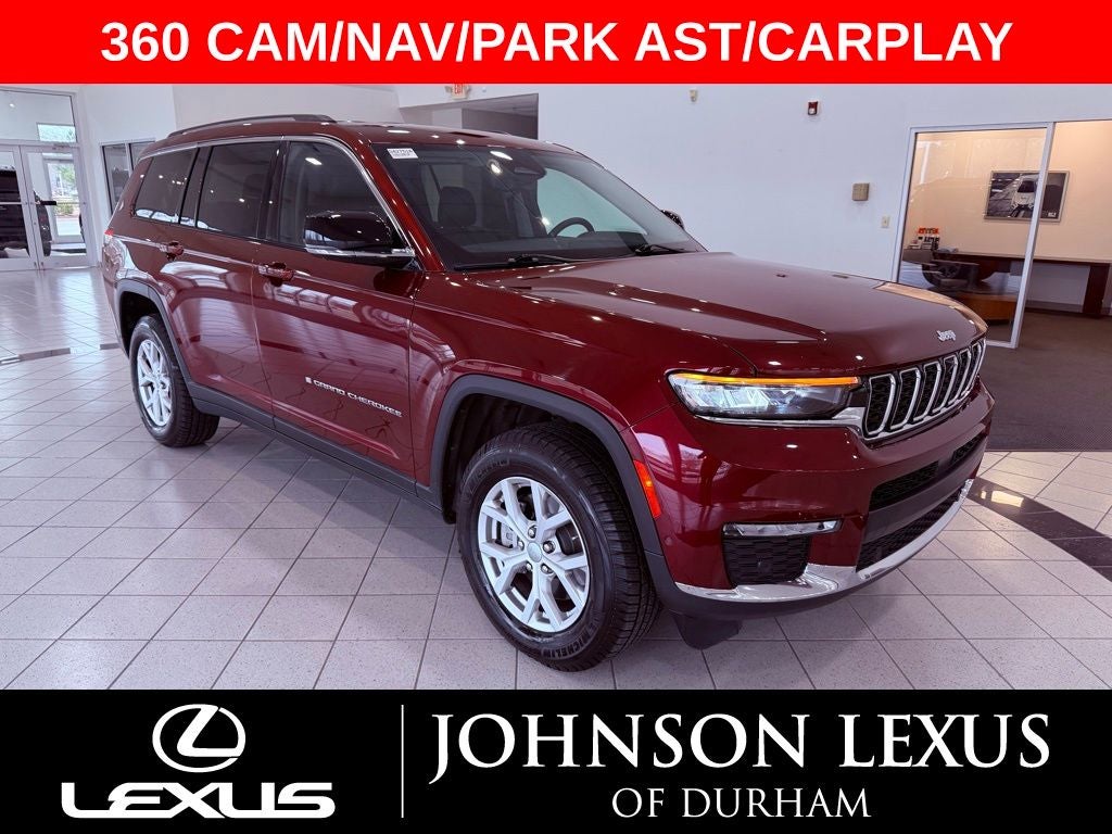 2022 Jeep Grand Cherokee L Limited 360 CAM/NAV/PARK AST/1 OWNER/CLEAN CARFAX