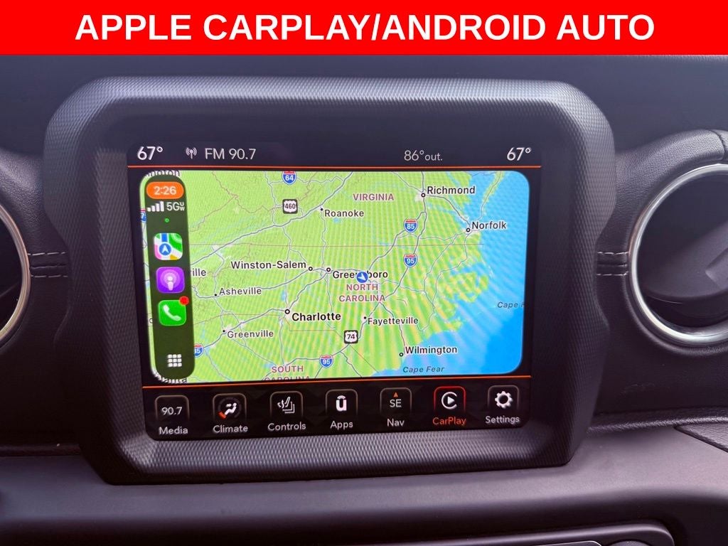 2021 Jeep Gladiator Overland ALPINE AUDIO/NAV/CARPLAY/HARD TOP