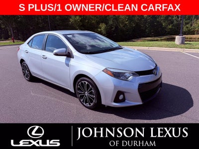 2016 Toyota Corolla S Plus 1 OWNER/CLEAN CARFAX/ALL RECORDS