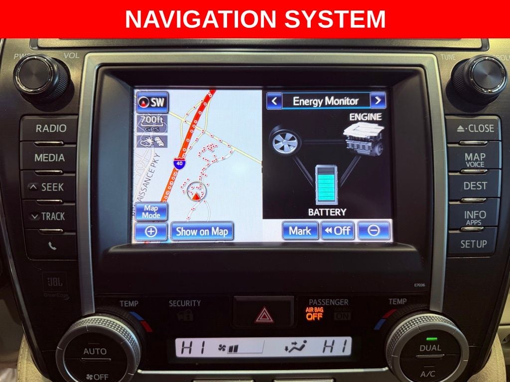 2013 Toyota Camry Hybrid XLE JBL/NAV/BLIND SPOT/LEATHER/1 OWNER