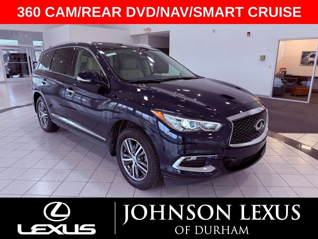 2018 INFINITI QX60 360 CAM/REAR DVD/NAV/PARK AST/1 OWNER