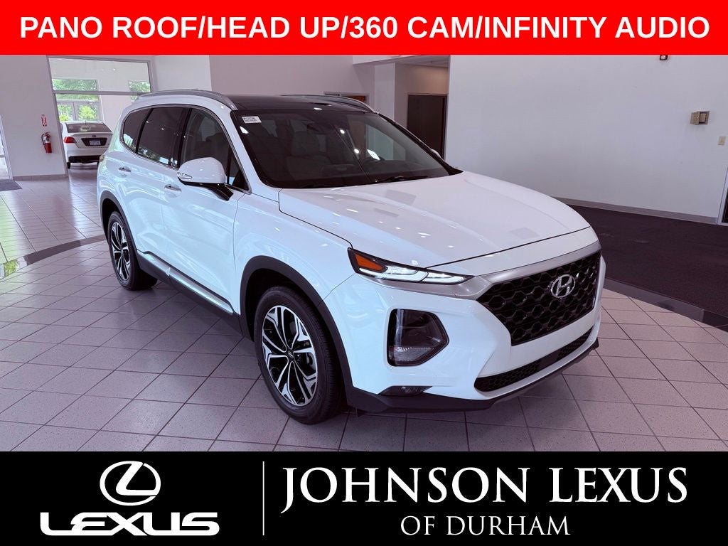 2019 Hyundai Santa Fe Ultimate PANO ROOF/INFINITY AUDIO/HEAD UP/NAV/360 CAM