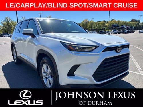 2025 Toyota Grand Highlander LE BLIND SPOT/SMART CRUISE/CARPLAY