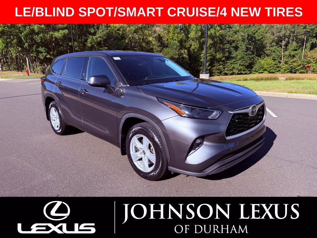 2022 Toyota Highlander LE SMART CRUISE/CARPLAY/BLINDSPOT/NEW TIRES/1-OWNER