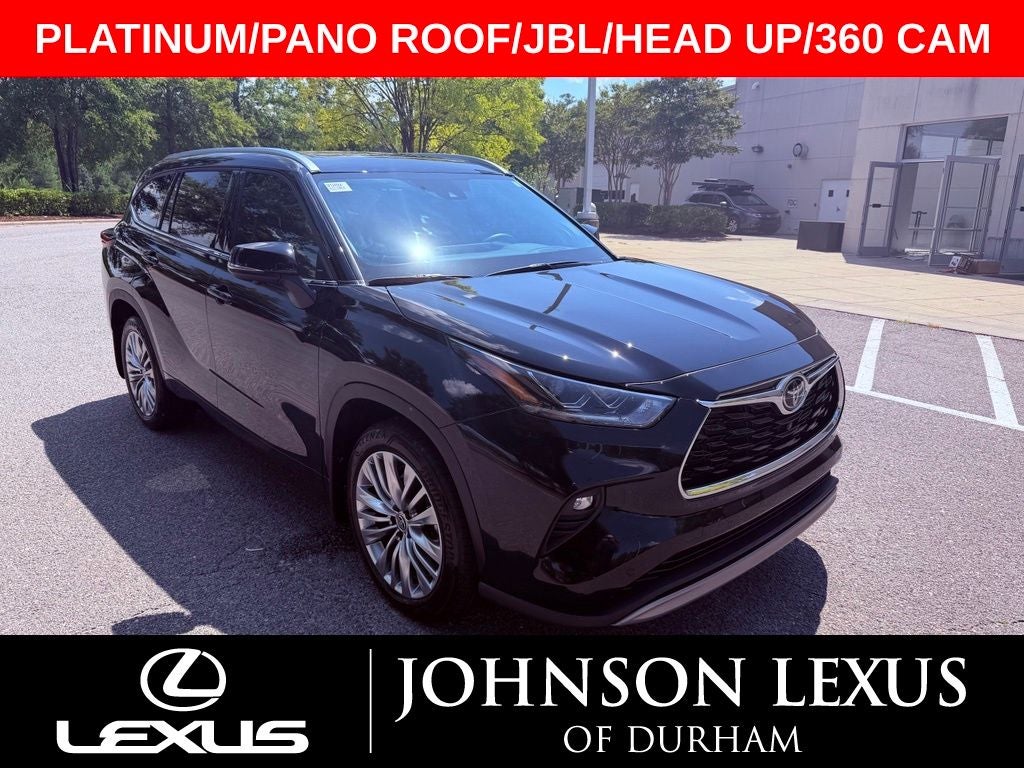 2026 Toyota Highlander Platinum PANO ROOF/JBL/360 CAM/HEAD UP/PARK AST