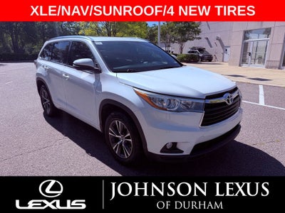 2016 Toyota Highlander XLE V6 NAVIGATION/SUNROOF/HEATED SEATS/NEW TIRES