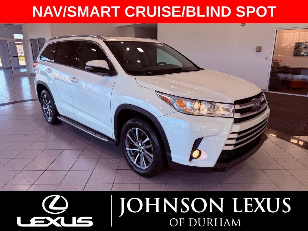 2018 Toyota Highlander XLE NAV/SMART CRUISE/BLIND SPOT/1 OWNER