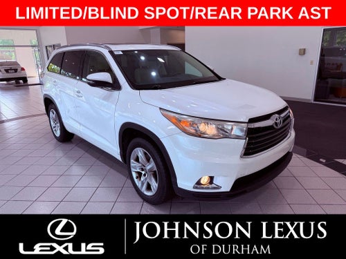 2016 Toyota Highlander Limited SUNROOF/JBL/CAPTAIN'S/BLIND SPOT/PARK AST/