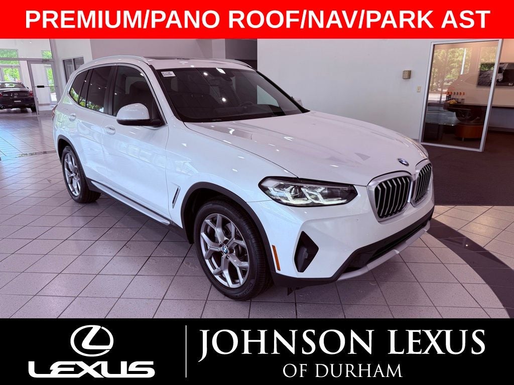 2022 BMW X3 sDrive30i PREMIUM PKG/PANO ROOF/BLIND SPOT/PARK AST