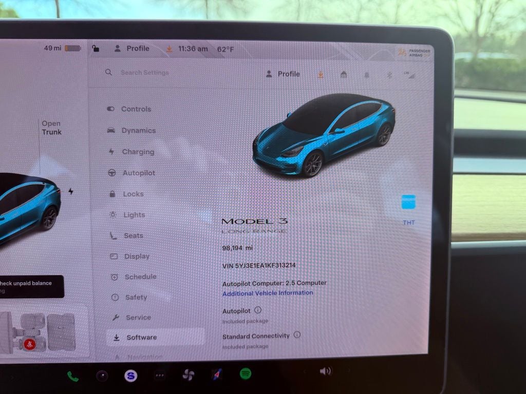 2019 Tesla Model 3 Long Range CLEAN CARFAX/AUTOPILOT/NAV/360 CAMERA