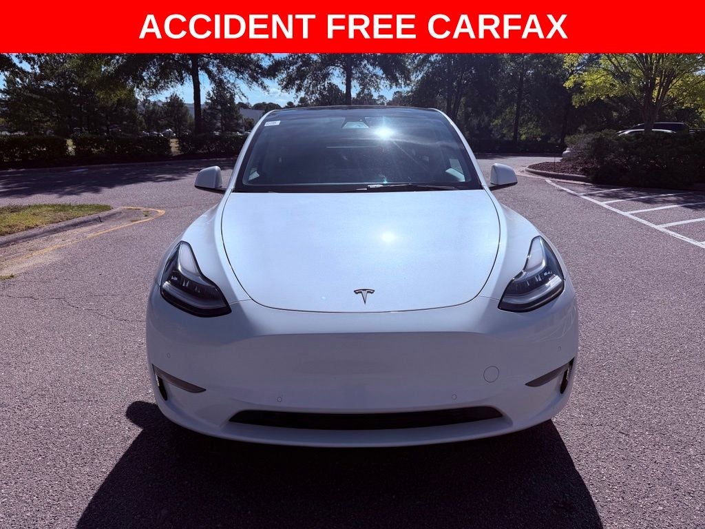 Used 2021 Tesla Model Y Long Range with VIN 5YJYGAEE8MF148557 for sale in Cary, NC