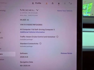 2021 Tesla Model Y Long Range FULL SELF DRIVING (SUBSCRIPTION)/NAV/360 CAM