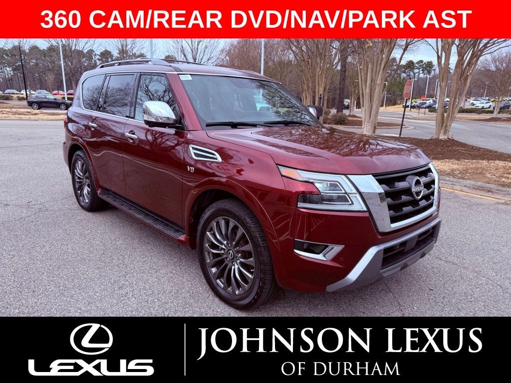 2021 Nissan Armada Platinum 360 CAM/REAR DVD/1 OWNER/CLEAN CARFAX