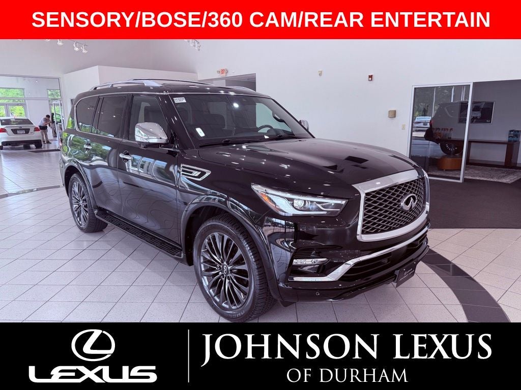 2023 INFINITI QX80 Sensory 360 CAM/BOSE/NAV/2 REAR DVD'SVD/ALL RECORDS
