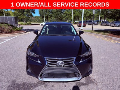 2017 Lexus IS 200t SUNROOF/PARK AST/SMART CRUISE/1 OWNER/ALL RECORDS