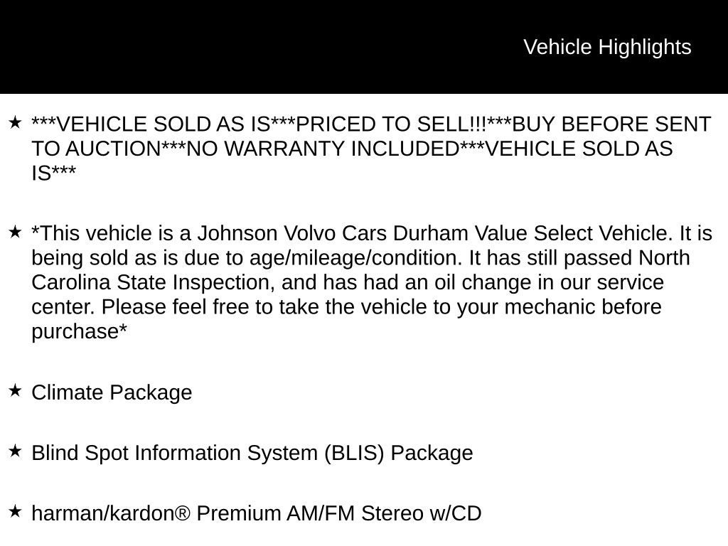 2016 Volvo XC60 T5 Platinum