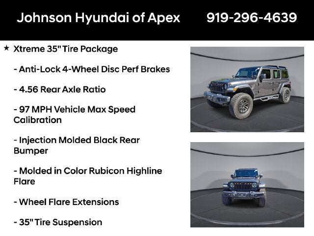 2024 Jeep Wrangler Willys XTREME 35" TIRE PACKAGE