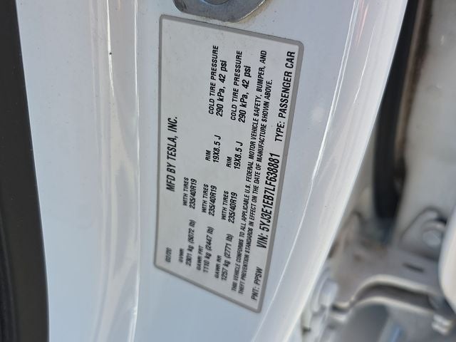 2020 Tesla Model 3 Long Range