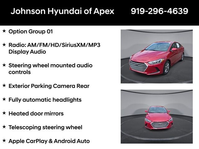 2018 Hyundai Elantra SEL