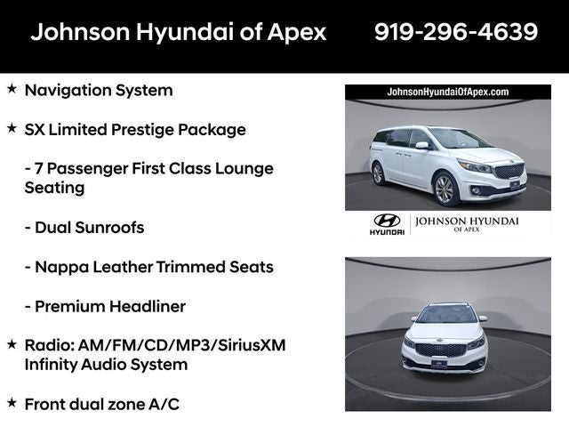 2018 Kia Sedona SX Limited